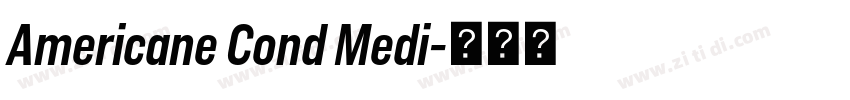 Americane Cond Medi字体转换